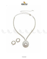 Signature Modern Drop Necklace Set Necklace Sets - Zeesy Jewellery Pakistan | Premium Artificial & Imitation Jewellery