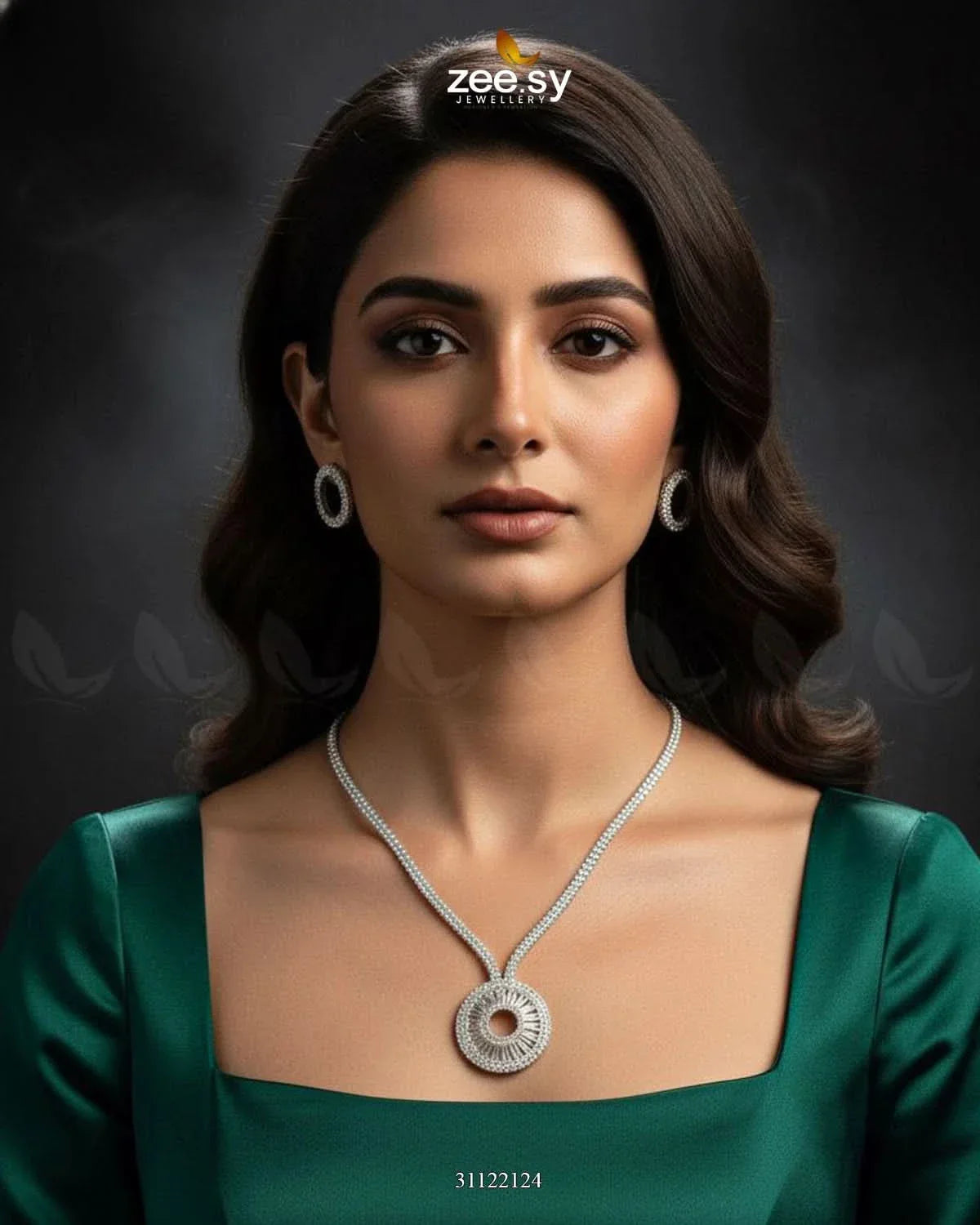 Signature Modern Drop Necklace Set Necklace Sets - Zeesy Jewellery Pakistan | Premium Artificial & Imitation Jewellery