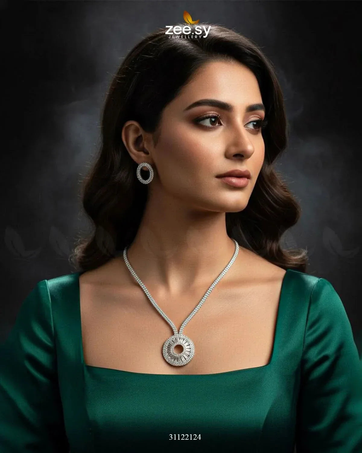 Signature Modern Drop Necklace Set Necklace Sets - Zeesy Jewellery Pakistan | Premium Artificial & Imitation Jewellery