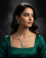 Signature Modern Drop Necklace Set Necklace Sets - Zeesy Jewellery Pakistan | Premium Artificial & Imitation Jewellery