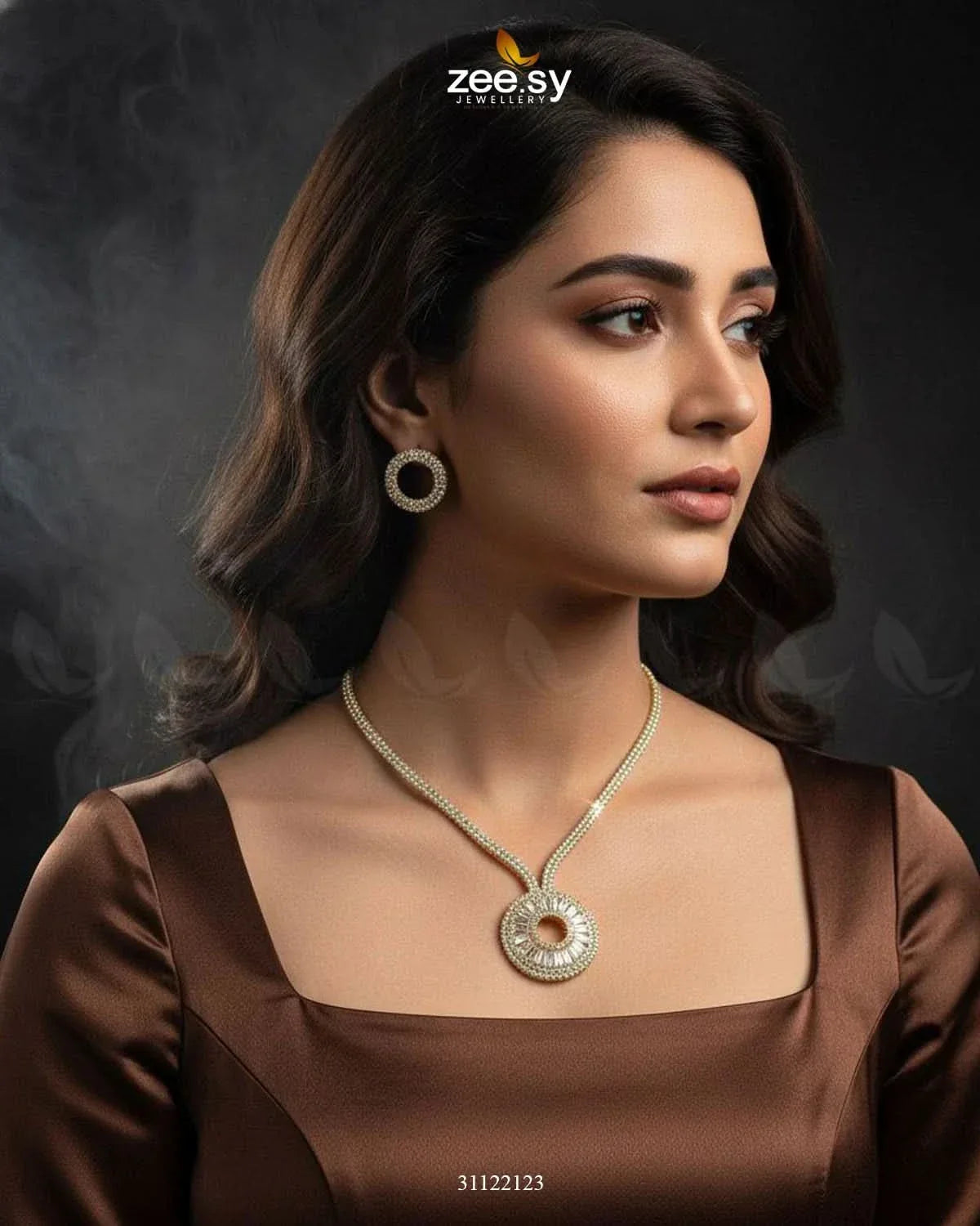 Signature Modern Drop Necklace Set Necklace Sets - Zeesy Jewellery Pakistan | Premium Artificial & Imitation Jewellery