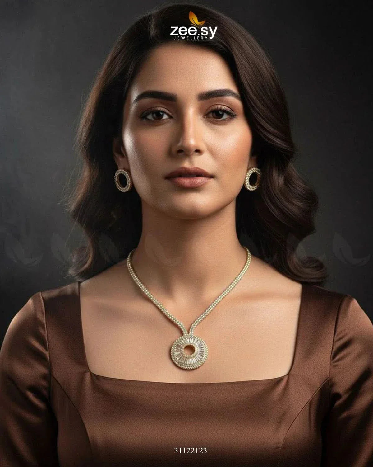 Signature Modern Drop Necklace Set Necklace Sets - Zeesy Jewellery Pakistan | Premium Artificial & Imitation Jewellery