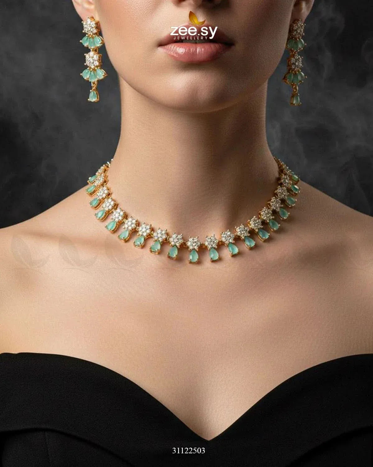 Artisan Sentimental Centerpiece Necklace Set Necklace Sets - Zeesy Jewellery Pakistan | Premium Artificial & Imitation Jewellery