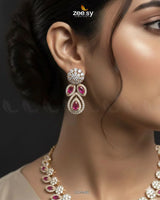 Floral Gilded Sentimental Cluster Necklace Necklace Sets - Zeesy Jewellery Pakistan | Premium Artificial & Imitation Jewellery