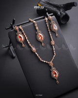 Syra Yousuf Necklace Set - Zeesy.pk