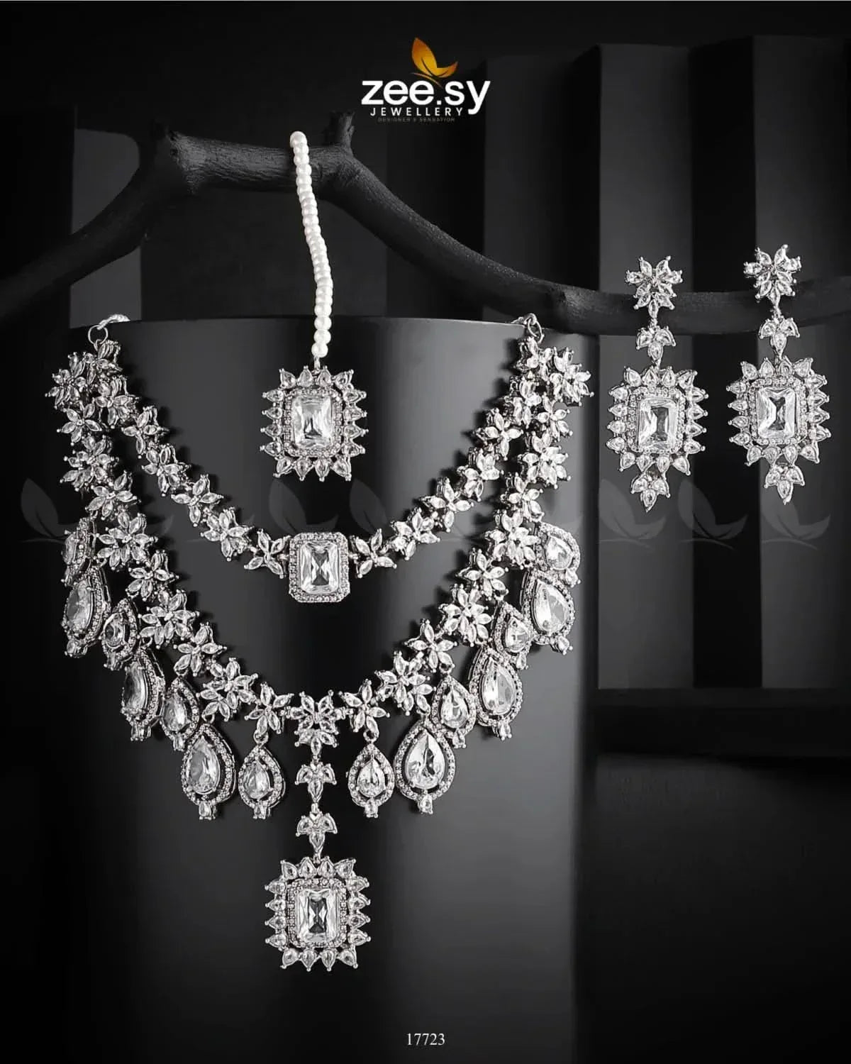 Sifaar Necklace White Necklace Sets - Zeesy Jewellery Pakistan | Premium Artificial & Imitation Jewellery