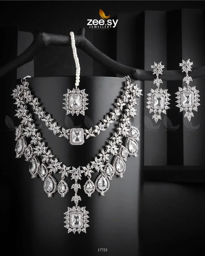 Sifaar Necklace White Necklace Sets - Zeesy Jewellery Pakistan | Premium Artificial & Imitation Jewellery