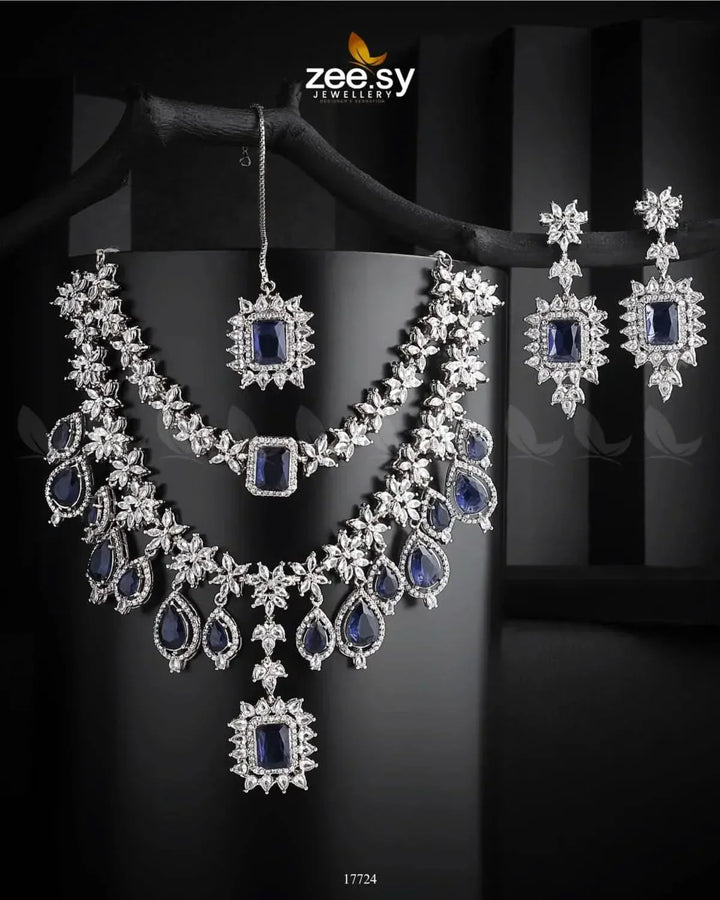 Sifaar Necklace Blue Necklace Sets - Zeesy Jewellery Pakistan | Premium Artificial & Imitation Jewellery
