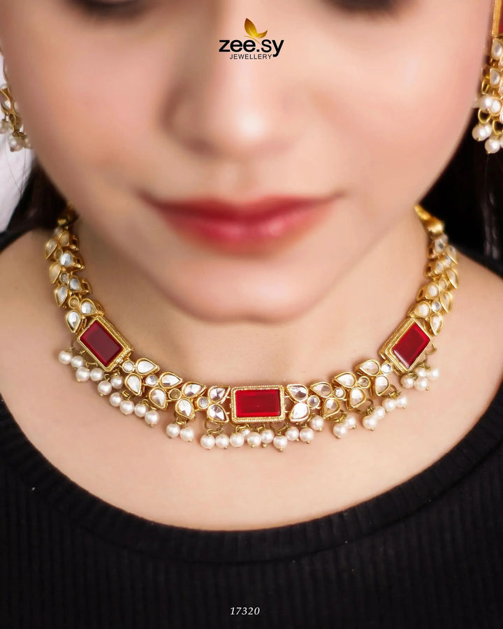 Stunning Necklace Red Necklace Sets - Zeesy Jewellery Pakistan | Premium Artificial & Imitation Jewellery