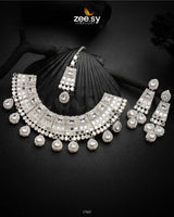 GemChic Necklace White Necklace Sets - Zeesy Jewellery Pakistan | Premium Artificial & Imitation Jewellery