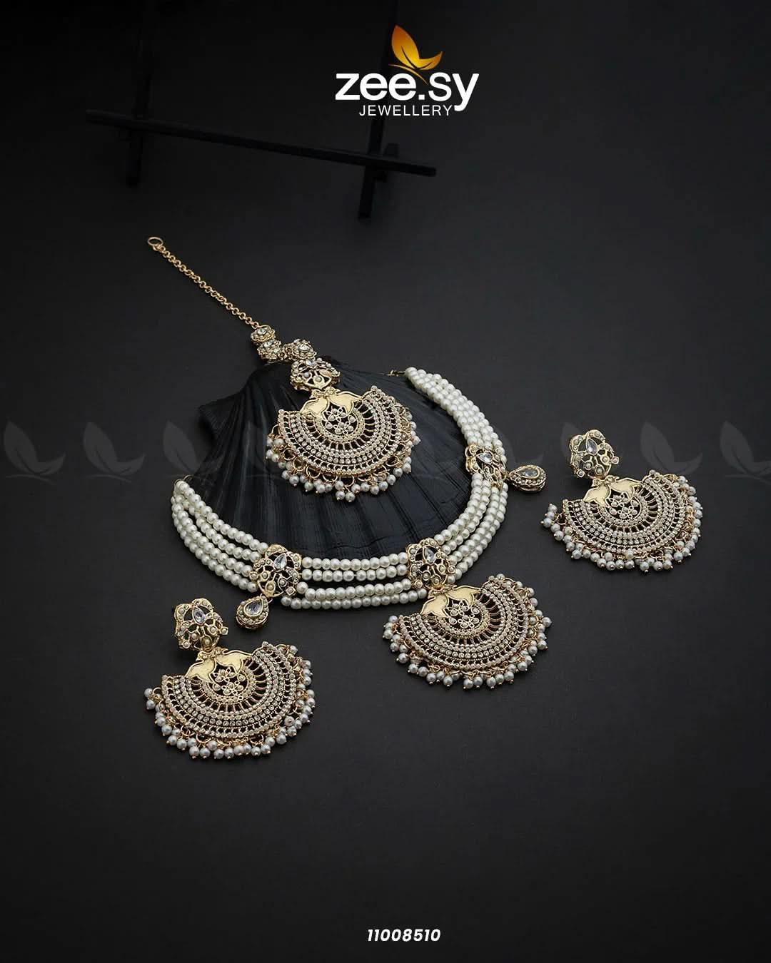 NECKLACE-0987 Pearl Necklace Sets - Zeesy Jewellery Pakistan | Premium Artificial & Imitation Jewellery