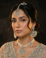 NECKLACE-0987 Silver Necklace Sets - Zeesy Jewellery Pakistan | Premium Artificial & Imitation Jewellery
