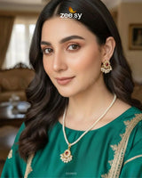 Estuary Petite Floral Necklace Set Necklace Sets - Zeesy Jewellery Pakistan | Premium Artificial & Imitation Jewellery