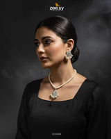 Estuary Petite Floral Necklace Set Necklace Sets - Zeesy Jewellery Pakistan | Premium Artificial & Imitation Jewellery