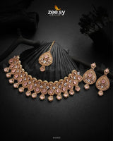 Aisle Necklace Set Mint pink Necklace Sets - Zeesy Jewellery Pakistan | Premium Artificial & Imitation Jewellery