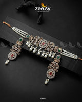 Meerub Necklace Red and Green Necklace Sets - Zeesy Jewellery Pakistan | Premium Artificial & Imitation Jewellery