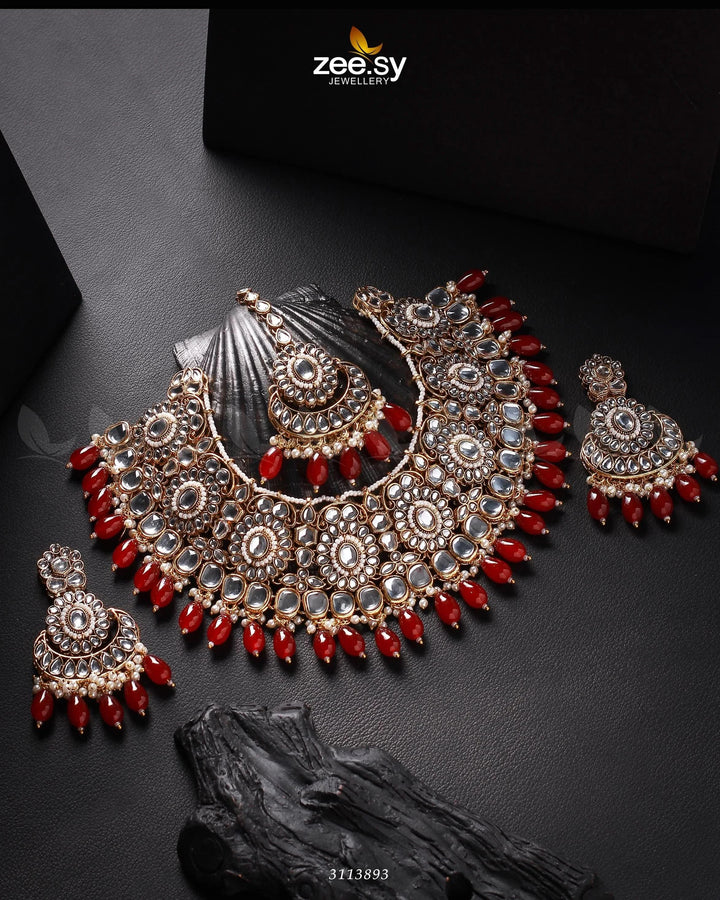 Hoor Bridal Set Necklace Sets - Zeesy Jewellery Pakistan | Premium Artificial & Imitation Jewellery