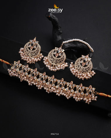 NECKLACE-0920 Black Necklace Sets - Zeesy Jewellery Pakistan | Premium Artificial & Imitation Jewellery