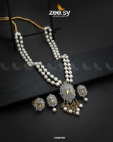 NECKLACE-1008 Champagne Necklace Sets - Zeesy Jewellery Pakistan | Premium Artificial & Imitation Jewellery