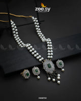 NECKLACE-1008 Green Necklace Sets - Zeesy Jewellery Pakistan | Premium Artificial & Imitation Jewellery