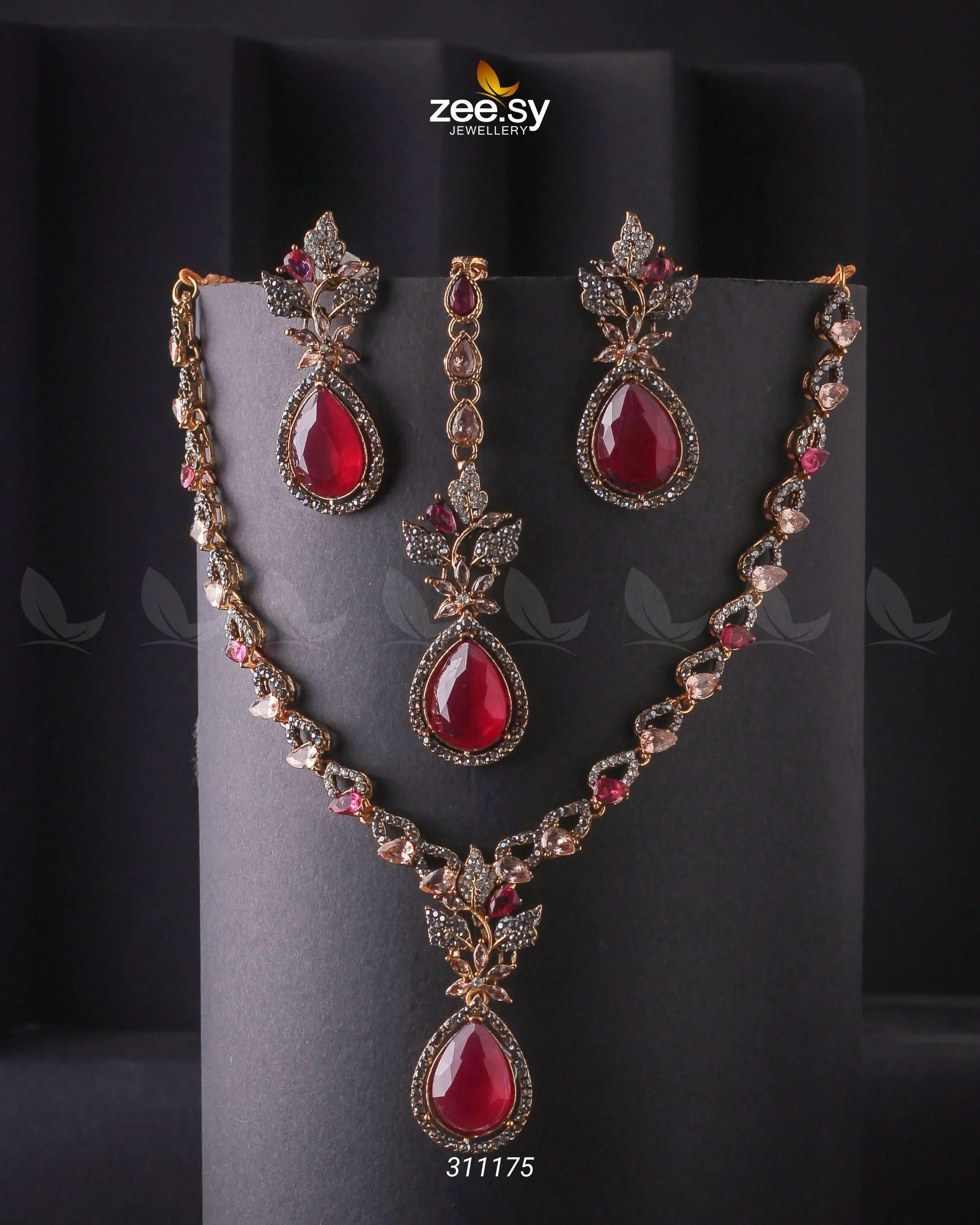 Opal Necklace Set Necklace Sets - Zeesy Jewellery Pakistan | Premium Artificial & Imitation Jewellery