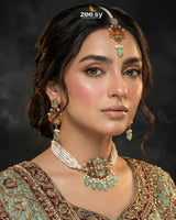 Stokesia Choker Set Necklace Sets - Zeesy Jewellery Pakistan | Premium Artificial & Imitation Jewellery