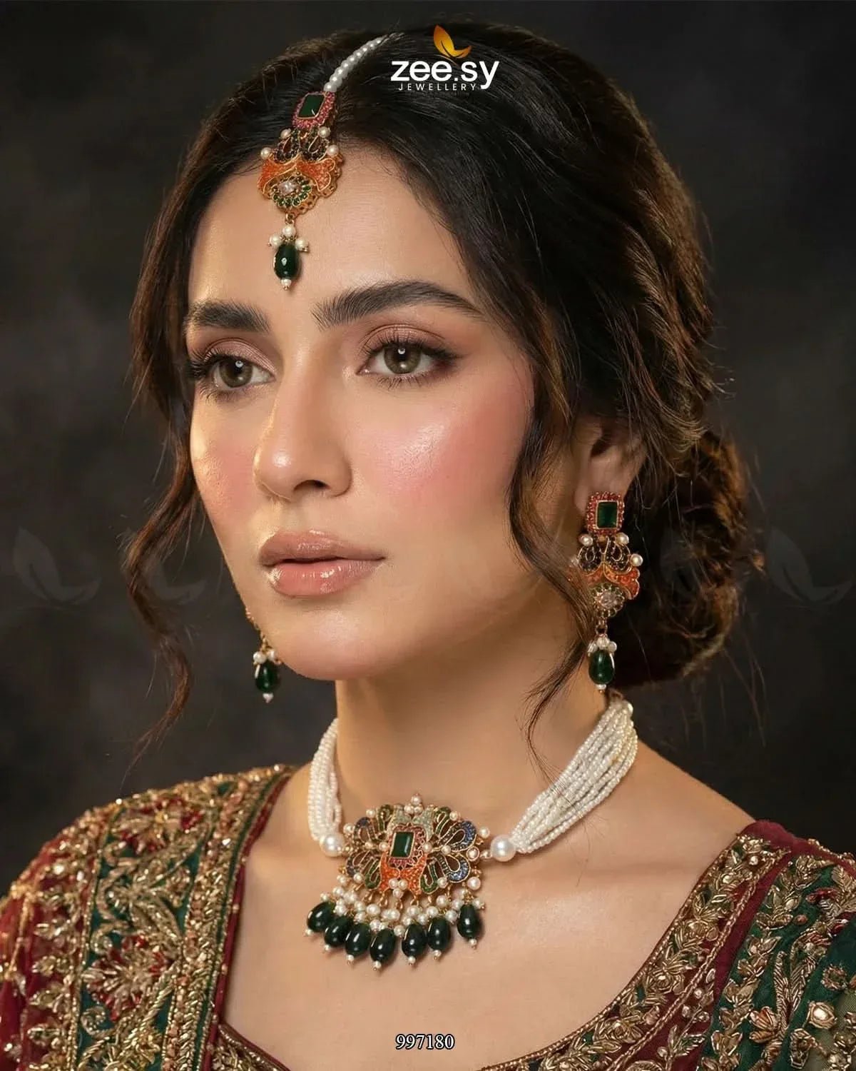 Stokesia Choker Set Necklace Sets - Zeesy Jewellery Pakistan | Premium Artificial & Imitation Jewellery