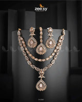 Zinnia Necklace Sets Mint pink Necklace Sets - Zeesy Jewellery Pakistan | Premium Artificial & Imitation Jewellery