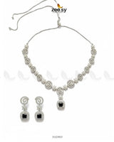 Opulent Vestige Crystal Necklace Set Necklace Sets - Zeesy Jewellery Pakistan | Premium Artificial & Imitation Jewellery