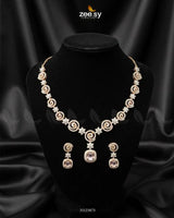 Opulent Vestige Crystal Necklace Set Necklace Sets - Zeesy Jewellery Pakistan | Premium Artificial & Imitation Jewellery
