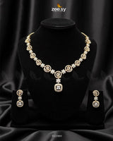 Opulent Vestige Crystal Necklace Set Necklace Sets - Zeesy Jewellery Pakistan | Premium Artificial & Imitation Jewellery