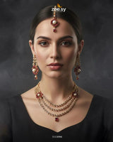 Grandeur Necklace Set Necklace Sets - Zeesy Jewellery Pakistan | Premium Artificial & Imitation Jewellery