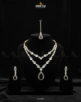Interlock Traditional Necklace Set Necklace Sets - Zeesy Jewellery Pakistan | Premium Artificial & Imitation Jewellery