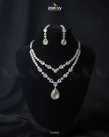Interlock Traditional Necklace Set Necklace Sets - Zeesy Jewellery Pakistan | Premium Artificial & Imitation Jewellery