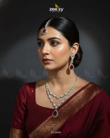 Interlock Traditional Necklace Set Necklace Sets - Zeesy Jewellery Pakistan | Premium Artificial & Imitation Jewellery