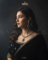 Elegant Heart Cluster Necklace Set Necklace Sets - Zeesy Jewellery Pakistan | Premium Artificial & Imitation Jewellery