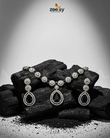 Elegant Heart Cluster Necklace Set Necklace Sets - Zeesy Jewellery Pakistan | Premium Artificial & Imitation Jewellery