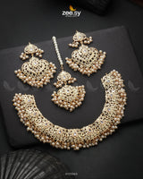 Gracious Necklace Set Golden Pearl Necklace Sets - Zeesy Jewellery Pakistan | Premium Artificial & Imitation Jewellery