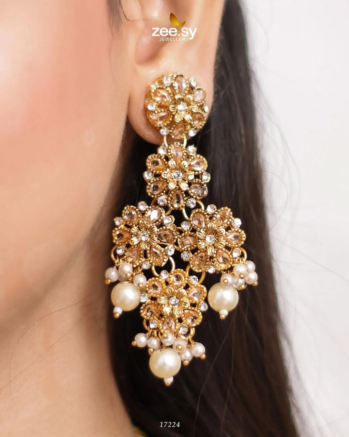 Magnolia Glimmer Necklace Necklace Sets - Zeesy Jewellery Pakistan | Premium Artificial & Imitation Jewellery