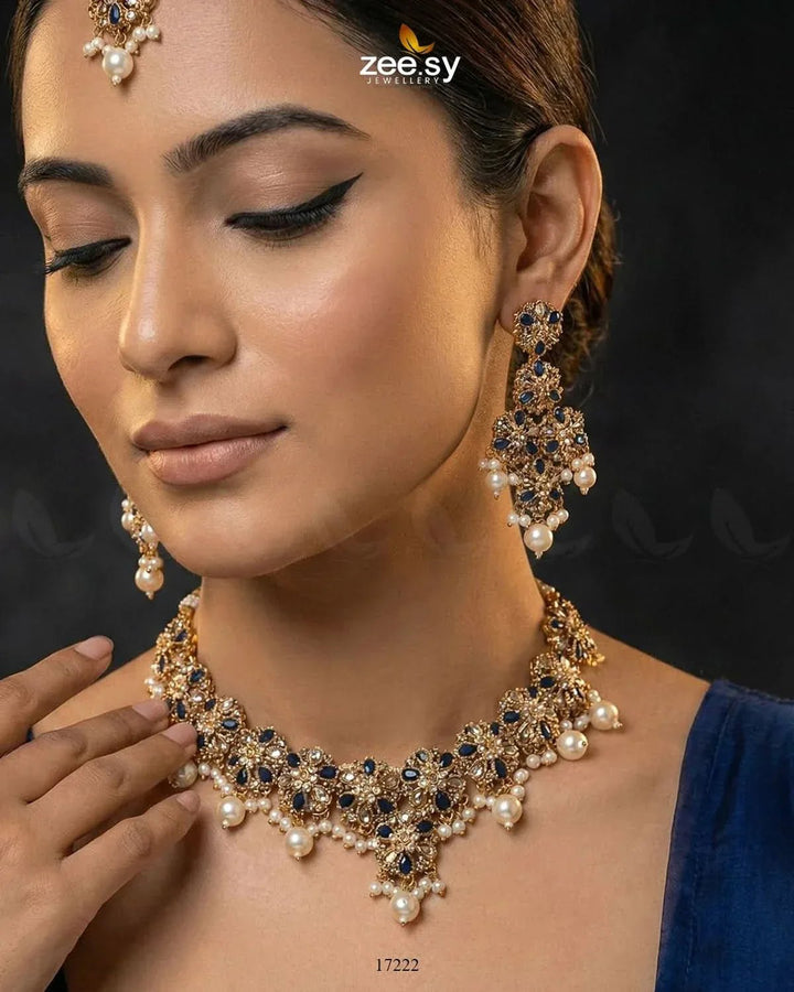 Magnolia Glimmer Necklace Necklace Sets - Zeesy Jewellery Pakistan | Premium Artificial & Imitation Jewellery