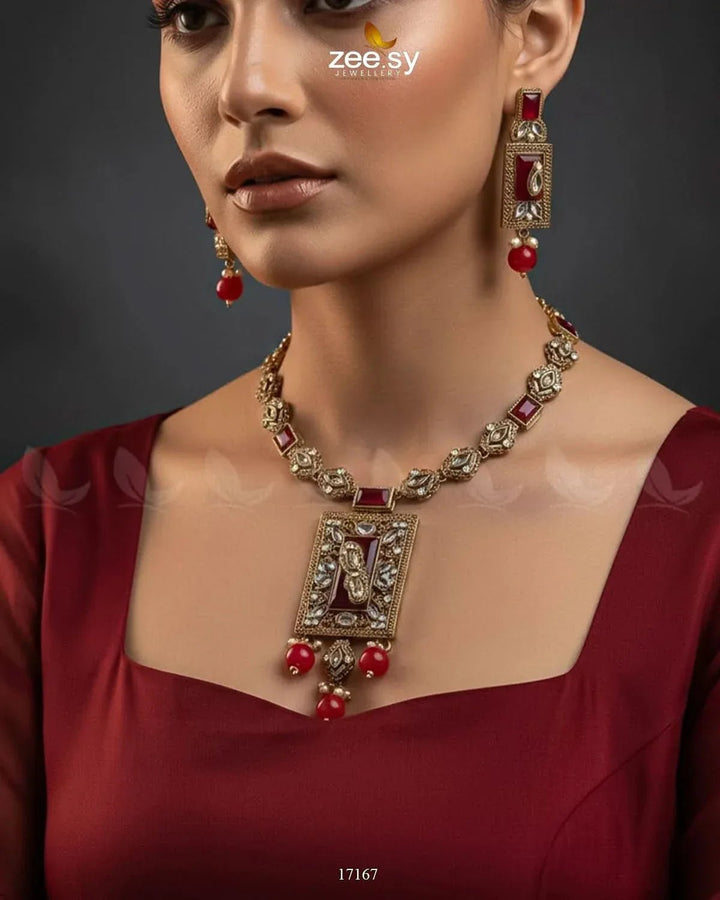 Majestic Gems Necklace Necklace Sets - Zeesy Jewellery Pakistan | Premium Artificial & Imitation Jewellery