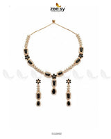 Destiny's Grand Oval Necklace Set Necklace Sets - Zeesy Jewellery Pakistan | Premium Artificial & Imitation Jewellery