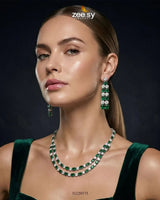 Silver Frost Glimmer Necklace Set Necklace Sets - Zeesy Jewellery Pakistan | Premium Artificial & Imitation Jewellery