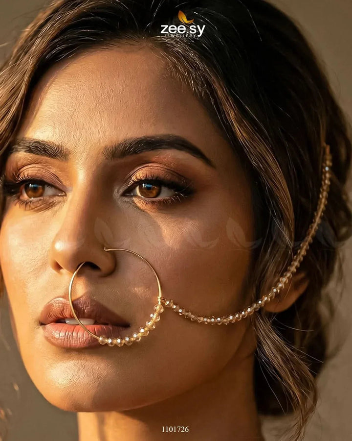 Wedding Nose Ring-0001 Nose ring - Zeesy Jewellery Pakistan | Premium Artificial & Imitation Jewellery