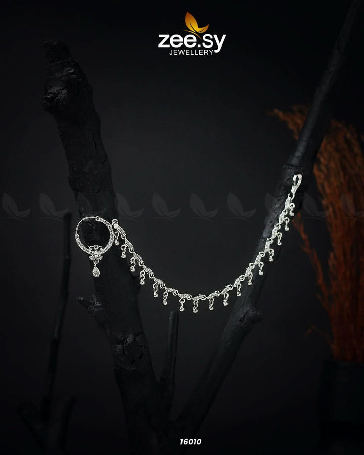Thai Style Nose Ring Silver Nose ring - Zeesy Jewellery Pakistan | Premium Artificial & Imitation Jewellery