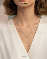 Hallow Heart Pendant Set Pendant - Zeesy Jewellery Pakistan | Premium Artificial & Imitation Jewellery