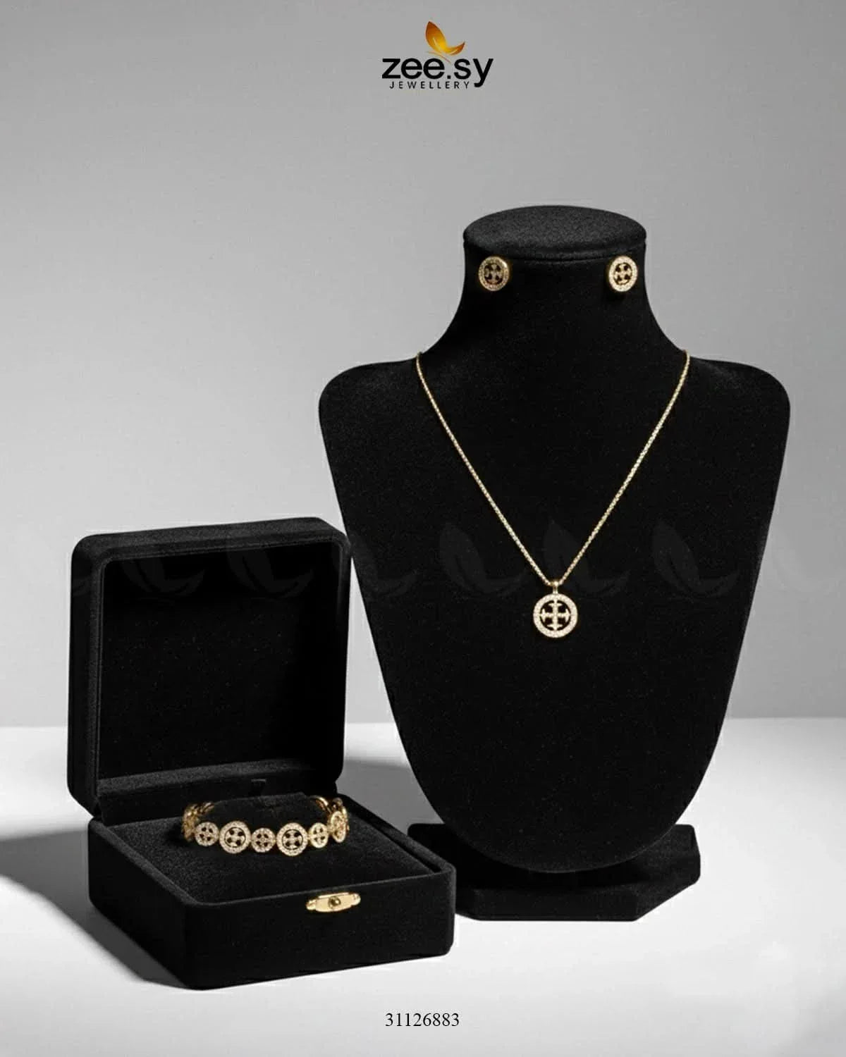 Tory Cubic Zircon Jewelry Set Pendant - Zeesy Jewellery Pakistan | Premium Artificial & Imitation Jewellery
