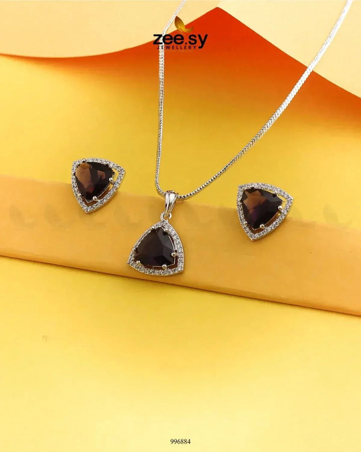 Triad Pendant Set Pendant - Zeesy Jewellery Pakistan | Premium Artificial & Imitation Jewellery