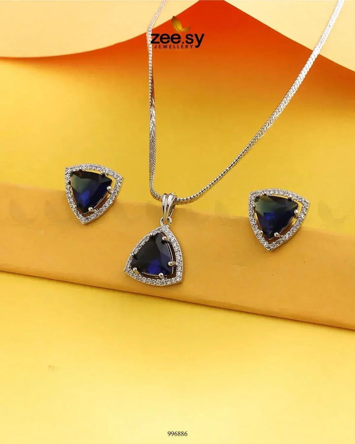Triad Pendant Set Pendant - Zeesy Jewellery Pakistan | Premium Artificial & Imitation Jewellery