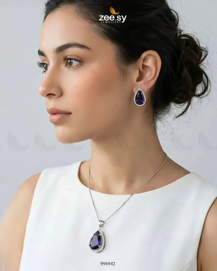 Nova Pendant Set Pendant - Zeesy Jewellery Pakistan | Premium Artificial & Imitation Jewellery